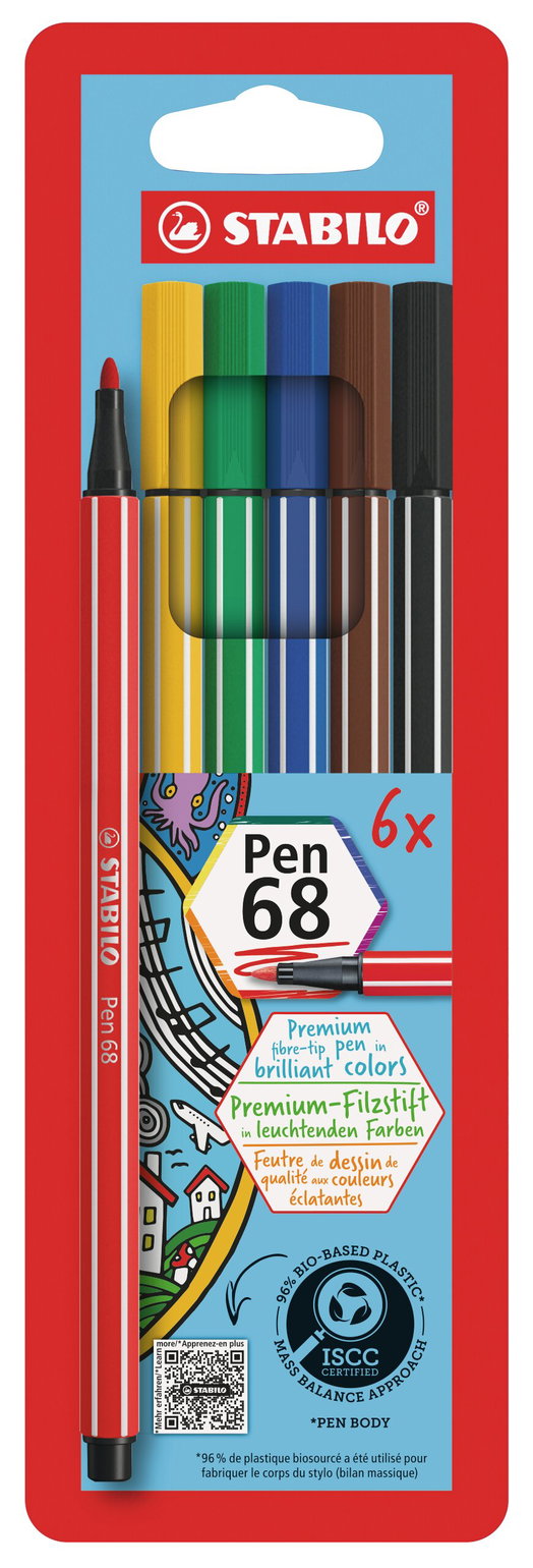 Fibrowa końcówka STABILO Pen 68